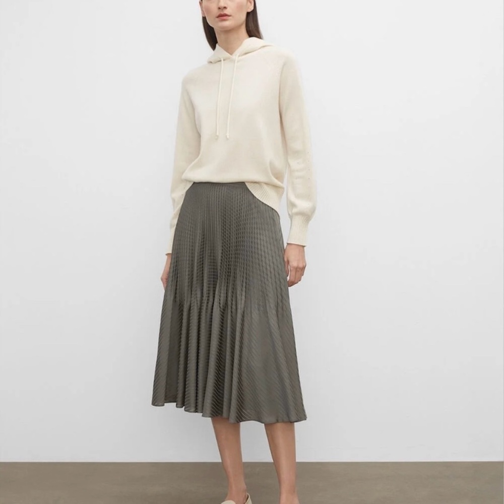 Club Monaco Yowshee Pleated Midi Skirt